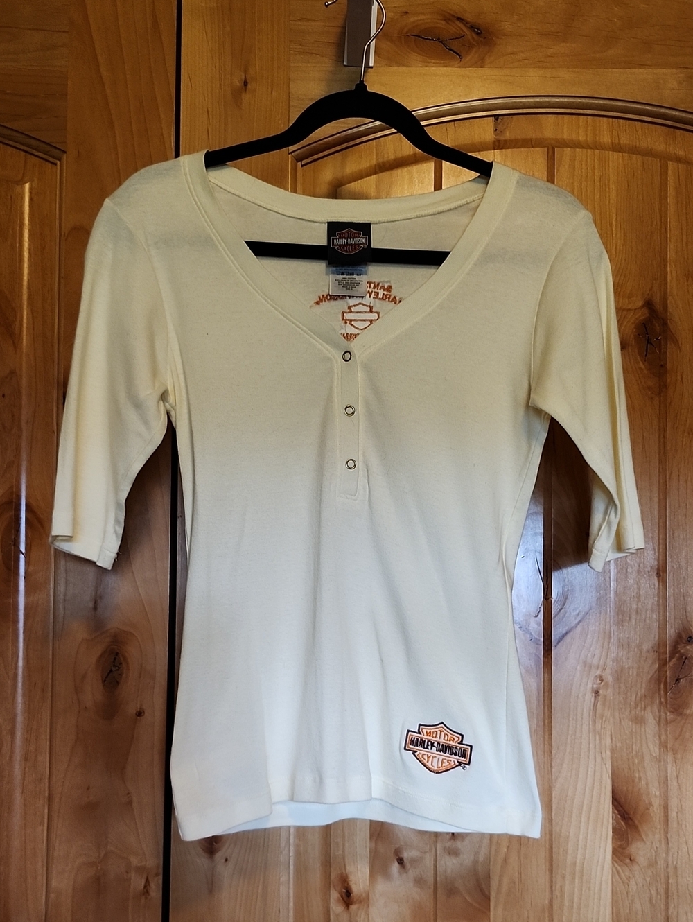 Harley-Davidson Front Snap Henley Tee - NWOT